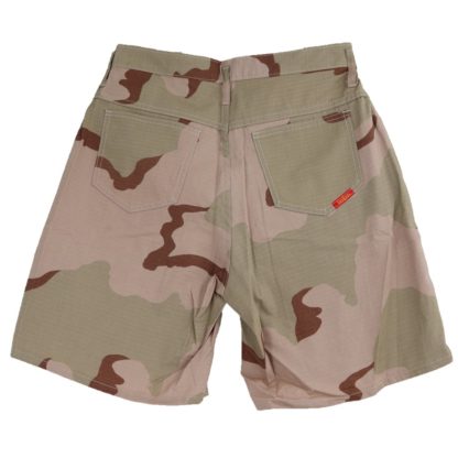 Military Style Ripstop Cotton Shorts