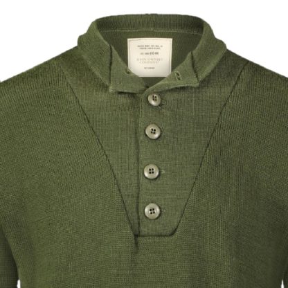 Knitted Wool Army “Jeep” Sweater