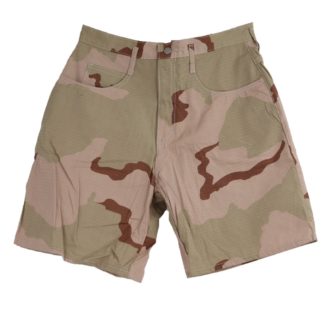 Military Style Ripstop Cotton Shorts